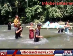Miris, Jalan Rusak Tak Kunjung Diperbaiki, Warga Tandu Jenazah Jusri 8 Kilometer Menembus Hutan dan Sungai di Polewali Mandar