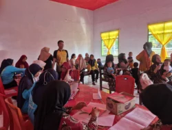 Bhabinkamtibmas Desa Bumiayu Monitoring Kegiatan Posyandu di Dusun Blitar