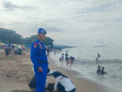 Sat Polair Polres Polman Intensifkan Pengamanan Wisata Pantai Bahari
