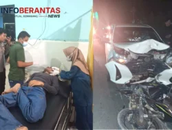 Tabrakan Motor vs Mobil di Totolisi Selatan, Respon Cepat Polsek Sendana Amankan Lokasi Kejadian