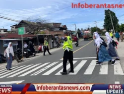 Jaga Keamanan di Jam Sibuk, Ditlantas Polda Sulbar Aktif Berikan Pelayanan dan Edukasi Lalu Lintas di SMA Negeri 1 Kalukku