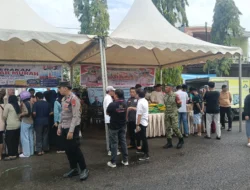 Pemkab Polman Gandeng TNI-Polri dan Bulog Gelar Pasar Murah pada Hari Buruh