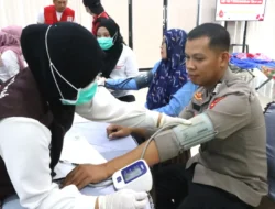 Donor Darah Warnai Hari Bakti Perbendaharaan 2026, Personel Polres Majene Turut Ambil Bagian