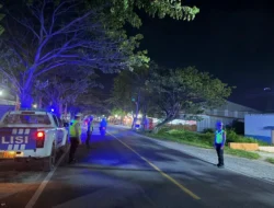Patroli Blue Light Satlantas Polres Majene Sisir Jalur Trans Sulawesi, Cegah Balap Liar dan Pelanggaran Lalu Lintas