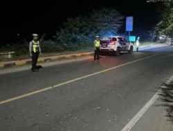 Patroli Blue Light Satlantas Polres Majene Intensifkan Pengawasan Malam Hari, Antisipasi Pelanggaran dan Balap Liar di Jalur Trans Sulawesi