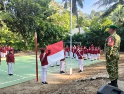 Personel Kodim 1402/Polman Jadi Inspektur Upacara di Sejumlah Sekolah, Tanamkan Nasionalisme Pelajar