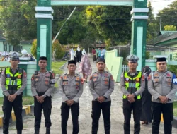 Jaga Kekhusyukan Sholat Idul Adha di Makodim 1401 Majene, Polres Majene Perketat Pengamanan
