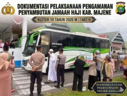 Polres Majene dan Polsek Banggae Amankan Penyambutan Jamaah Haji Kloter 19 Tahun 2026