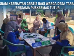 Puskesmas Tutur Laksanakan Pemeriksaan Kesehatan Gratis bagi Warga Desa Taramanu Tua
