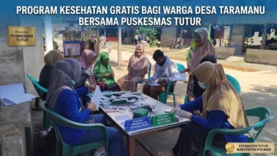 Puskesmas Tutur Laksanakan Pemeriksaan Kesehatan Gratis bagi Warga Desa Taramanu Tua