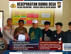 Polsek Kalumpang dan BKO Polresta Mamuju Sigap Tangani Perkelahian Antar Desa, Hasil Mediasi Sepakat Damai