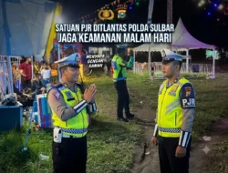 Polantas Menyapa, Satuan PJR Ditlantas Polda Sulbar Jaga Keamanan Malam Hari