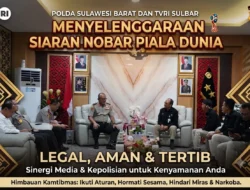 Polda Sulbar Gandeng TVRI Siarkan Nobar Piala Dunia Legal yang Aman dan Tertib