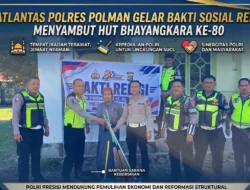 Satlantas Polres Polman Gelar Bakti Sosial Religi di Tempat Ibadah Sambut HUT Bhayangkara ke-80