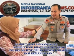 Sambut Hari Bhayangkara ke-80, Polres Majene Gelar Donor Darah Libatkan Berbagai Instansi untuk Aksi Kemanusiaan