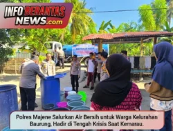 Polres Majene Salurkan Air Bersih untuk Warga Kelurahan Baurung, Hadir di Tengah Krisis Saat Kemarau