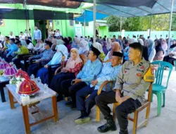 Beri Dukungan Generasi Muda Majene, Bhabinkamtibmas Polsek Banggae Hadiri Penamatan dan Pelepasan Siswa MTs Al Qalam Teppo