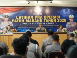 Latpra Ops Patuh Marano 2026, Kapolda Sulbar: Utamakan Inovasi dan Pelayanan, Penegakan Hukum Langkah Terakhir