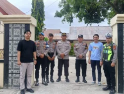 Personel Polres Majene Amankan Ibadah Minggu di GPIB Immanuel Majene dan Rumah Ibadah Khatolik Stasi Santo Paulus Majene
