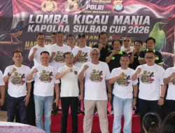 Kapolda Sulbar Buka Lomba Kicau Mania, Semarak Hari Bhayangkara ke-80