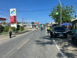 Cegah Kemacetan dan Laka Lantas, Satlantas Polres Majene Intensifkan Patroli di Jalur Trans Kota Majene