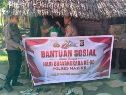 Sambut Hari Bhayangkara ke-80, Polres Majene Salurkan Bantuan Sosial untuk Kaum Dhuafa