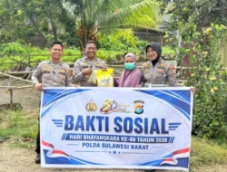 Sambut Hari Bhayangkara ke-80, Ditlantas Polda Sulbar Salurkan Sembako untuk Warga Kurang Mampu di Mamuju