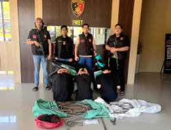 Respon Cepat, Tim Resmob Jatanras Polda Sulbar Tangkap 3 Pelaku Pencurian Tembaga Menara PLN