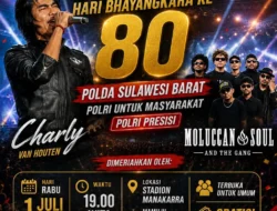 Gebyar HUT Bhayangkara ke‑80 Polda Sulbar: Charly Eks ST12 Siap Guncang Stadion Manakarra 1 Juli 2026, Gratis untuk Semua!