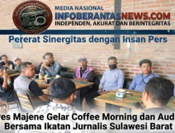 Pererat Sinergitas dengan Insan Pers, Polres Majene Gelar Coffee Morning dan Audiensi Bersama Ikatan Jurnalis Sulawesi Barat