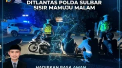 Patroli Blue Light, Ditlantas Polda Sulbar Terus Menyapa dan Berikan Rasa Aman Saat Malam Hari