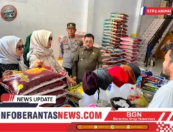 Kasat Binmas Polres Majene Ikuti Sidak TPID, Harga Bahan Pokok di Pasar Sentral Majene Terpantau Stabil