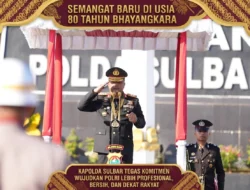 Semangat Baru di Usia 80 Tahun Bhayangkara: Kapolda Sulbar Tegaskan Komitmen Wujudkan Polri yang Lebih Profesional, Bersih dan Dekat Rakyat
