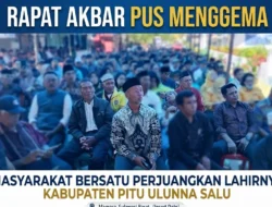 Rapat Akbar PUS Menggema, Masyarakat Bersatu Perjuangkan Lahirnya Kabupaten Pitu Ulunna Salu