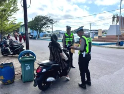 Satlantas Polres Majene Gencarkan Patroli Hunting System, Pengendara Yang Terjaring Diberi Teguran dan Edukasi