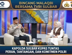 Bincang Malaqbi Bersama TVRI Sulbar, Kapolda Sulbar Kupas Tuntas Peran, Tantangan, dan Komitmen Meningkatkan Pengabdian Polri di Tengah Masyarakat