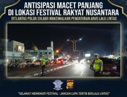 Antisipasi Macet Panjang di Lokasi Festival Rakyat Nusantara, Ditlantas Polda Sulbar Maksimalkan Pengaturan Arus Lalu Lintas