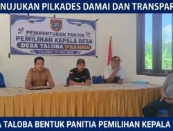 Menuju Pilkades Damai dan Transparan, Desa Taloba Bentuk Panitia Pemilihan Kepala Desa