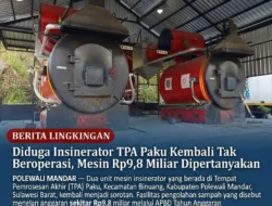 Diduga Insinerator TPA Paku Kembali Tak Beroperasi, Mesin Rp9,8 Miliar Dipertanyakan
