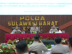 Gelar Operasi Semester I Polda Sulbar: Evaluasi Kinerja, Penyamaan Persepsi, dan Perkuat Strategi Jaga Kamtibmas Kondusif
