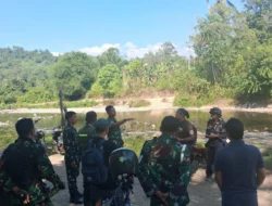 Anak Sekolah Terpaksa Seberangi Sungai, TNI Dorong Pembangunan Jembatan di Polman