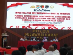 Buka Pelatihan Investigative Interviewing dan Digital Forensic, Kapolda Sulbar Dorong Penyidik Lebih Cerdas, Objektif dan Berintegritas