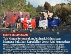 Tak Hanya Bersuarakan Aspirasi, Mahasiswa Mamasa Buktikan Kepedulian Lewat Aksi Kemanusiaan