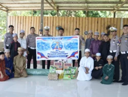 Wujud Syukur 71 Tahun Pengabdian, Ditlantas Polda Sulbar Tebar Kebaikan Lewat Bakti Sosial dan Anjangsana