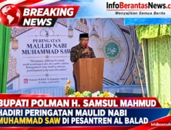 Bupati Polman H. Samsul Mahmud Hadiri Maulid Nabi Muhammad SAW di Pesantren Al Balad Kamande
