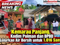 Kemarau Panjang, Kodim Polman dan BPBD Salurkan Air Bersih untuk 1.016 Santri