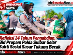 Refleksi 24 Tahun Pengabdian, Bid Propam Polda Sulbar Gelar Bakti Sosial Sasar Tukang Becak
