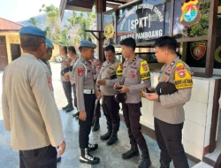 Gaktiblin Mendadak, Propam Polres Majene Periksa Kesiapan Personel Polsek Pamboang