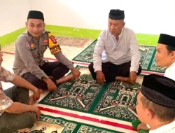 Polisi Bersama Masyarakat, Bhabinkamtibmas Polsek Banggae Serap Aspirasi Jamaah Masjid Raudhatul Arifin