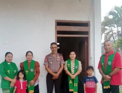Minggu Kasih, Polsek Malunda Bangun Kedekatan dengan Jemaat Gereja